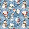 Snowman Storm Silky Premium Fleece No-Sew Throw Fleece Fabric Kit